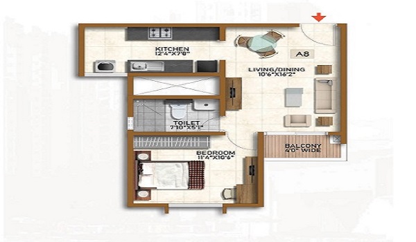 Featured Image of 1 BHK Flat on Rent in Sangamwadi Pune